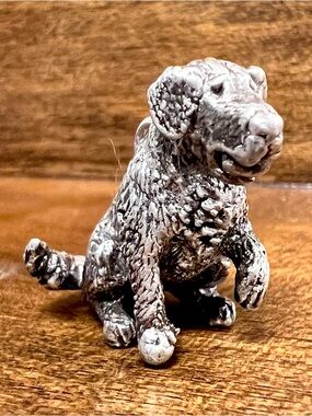 Adorable Dog Figurine Handmade Sterling Silver 925 Pendant